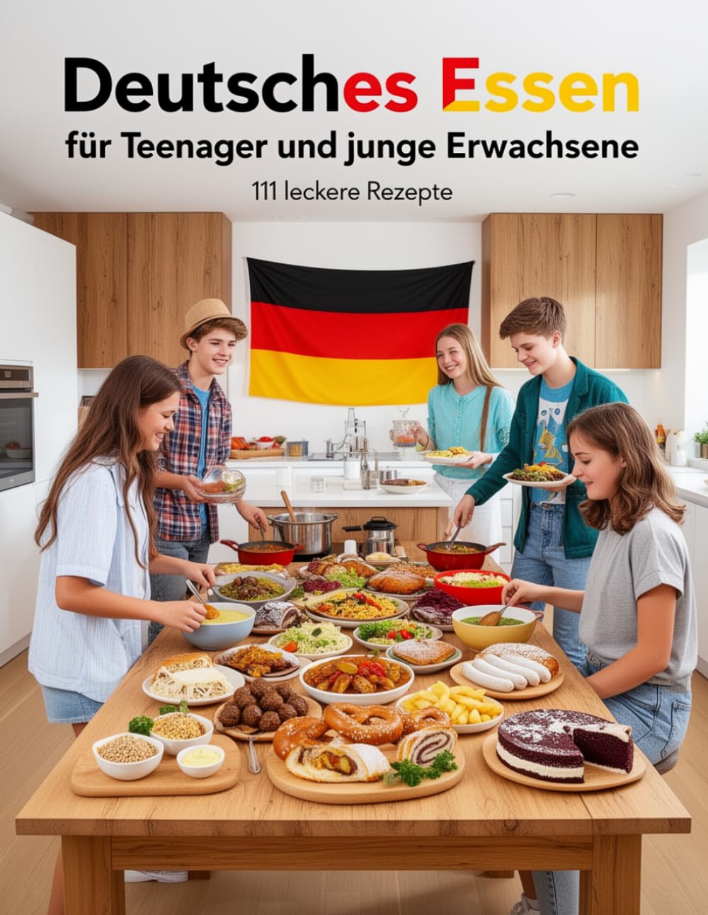 Deutsches Essen für Teenager und junge Erwachsene - 111 leckere Rezept: von Suppen bis Süßspeisen – Einfach, schnell & lecker – Rezepte die garantiert ... & Backen für Teenanger und junge Erwachsene)