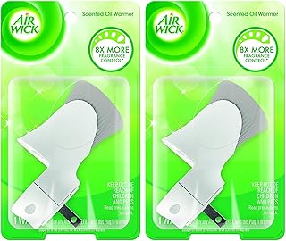 plug in Scented Oil Warmer, White, 1 Count, Essential Oils, Air Freshener (Pack of 2)