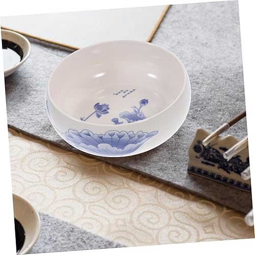 Miniatura 4 de NUOBESTY Cepillo de lavado Cilindro de pluma Herramientas japonesas Tinta Piedra Plato de Tinta Japonesa Porcelana Antigua Cepillo de Tintero