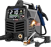 GZ GUOZHI 210A Stick Welder with Large LED Display - 110V/220V Dual Voltage Inverter MMA ARC Welder, Synergic Control, Portable Hot Start