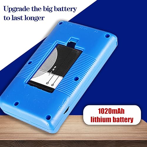 Miniatura 3 de Consola de juegos portátil, 400 juegos clásicos de mano, pantalla LCD de 3 pulgadas y controlador adicional, consola de juegos retro portátil (azul)