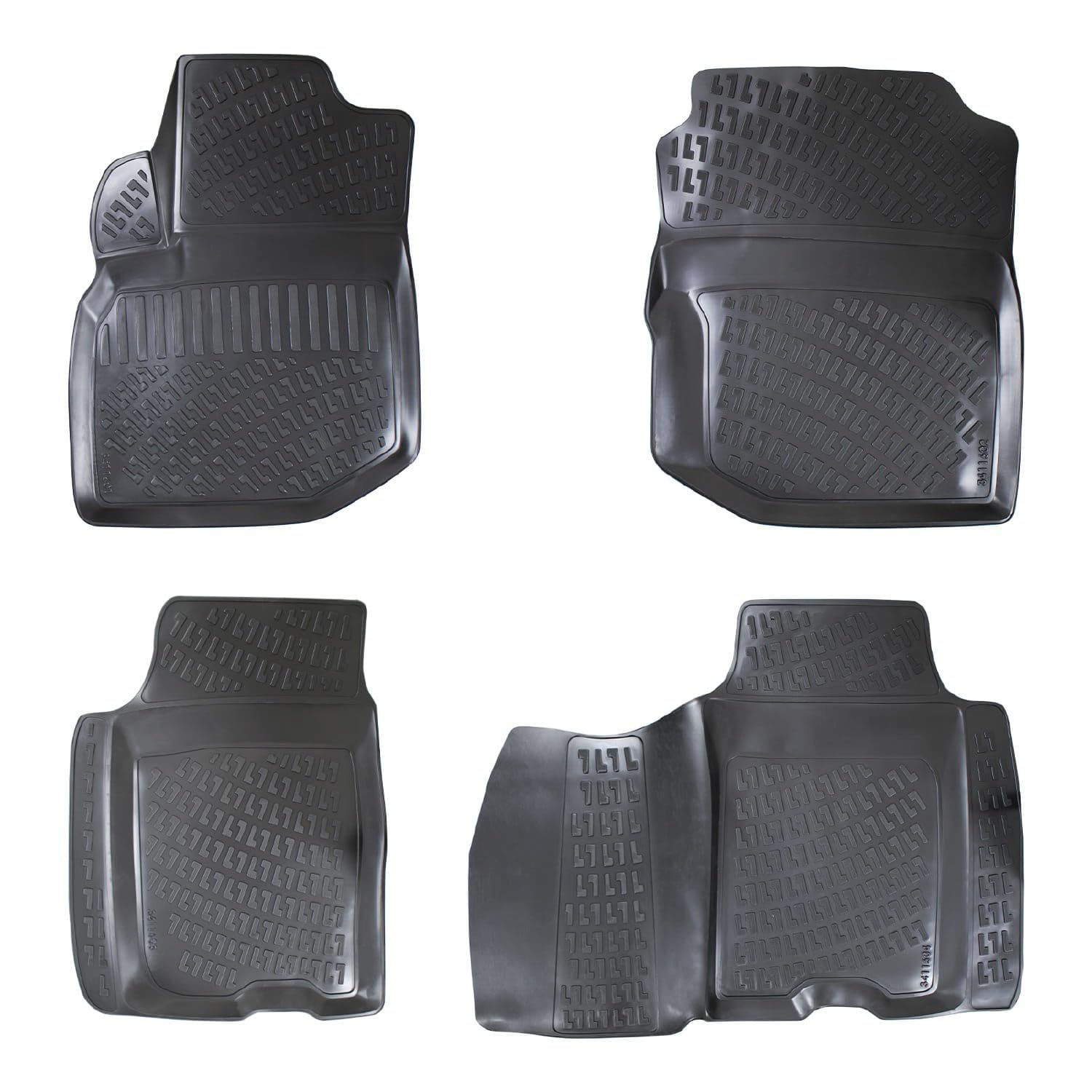 Dywaniki do Honda Jazz 2009-2015 bezzapachowe 4D gumowe dywaniki czarne