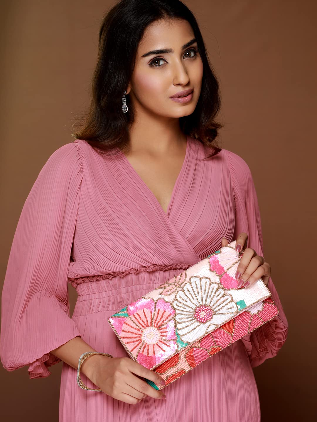 Priyaasi Subtle Shine Floral Sling Bag - Image 2 thumbnail