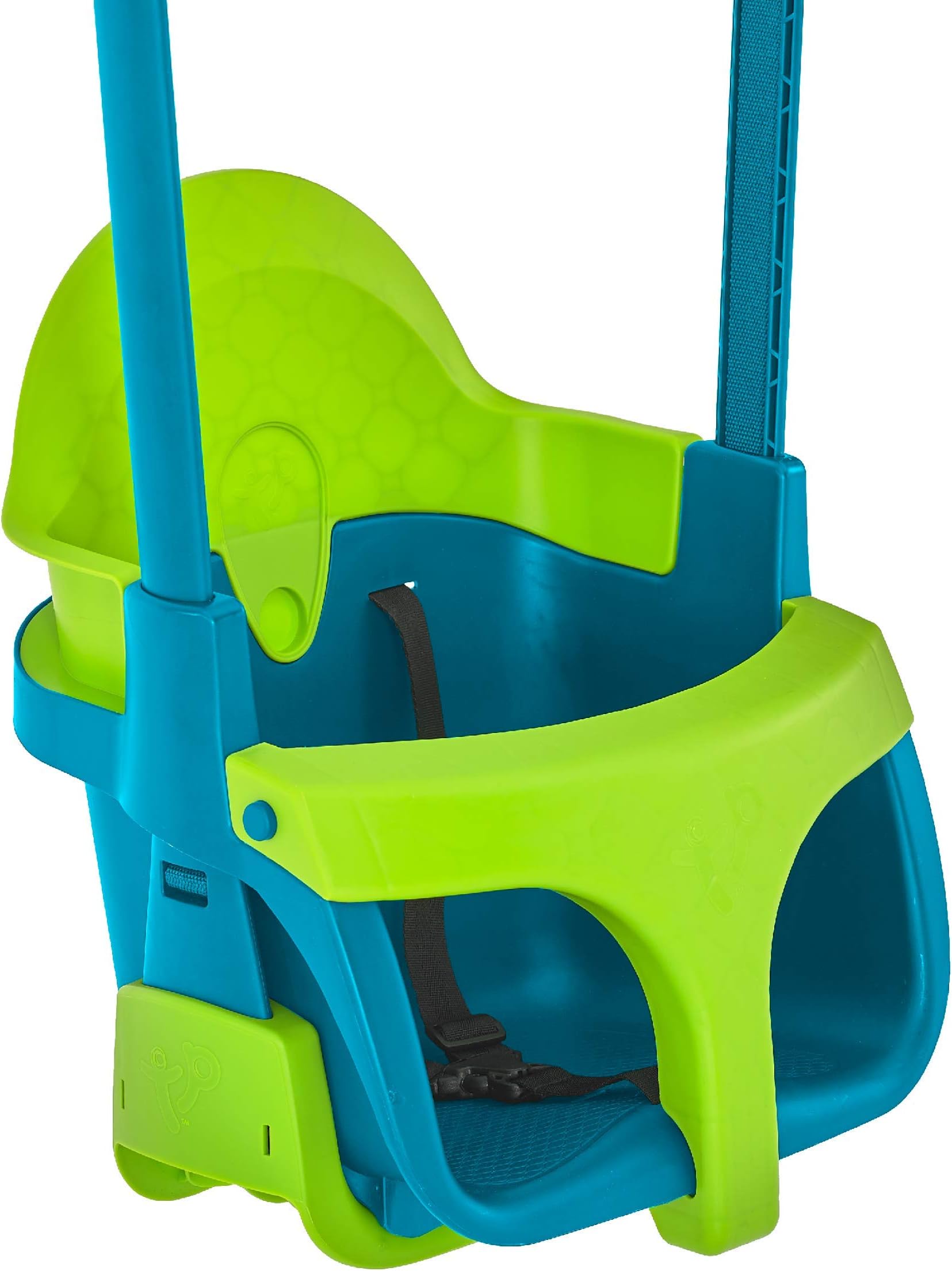 TP Toys Quadpod 4-in-1 Growable Swing Seat Green, Outdoor Playground Baby Swing Seat with Adjustable Ropes and Safety Strap, Toddler Swing for Gardens and Playgrounds, Kids 6 months - 8 years One Size