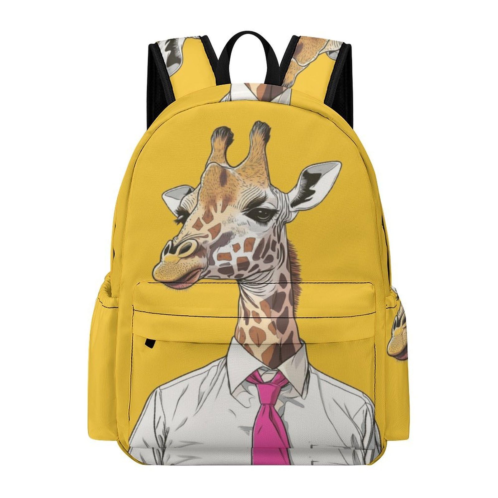 TPISLI 14 Inch Laptop Backpack Children Giraffe Design Bookbag Boys Girls Junior School Years 3-6, Stylish Durable Animal Pattern Daypack for Classroom Travel Birthday Gift — image 1