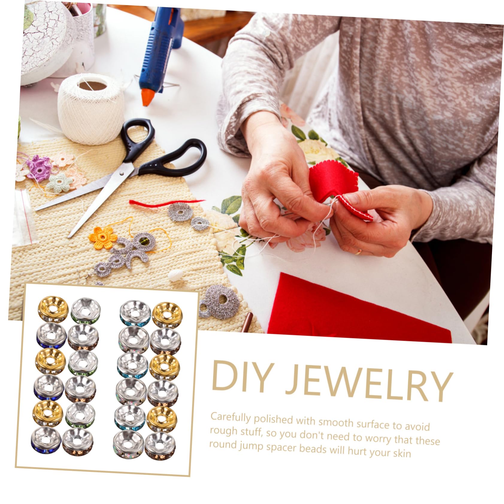 SHINEOFI 5 Series Cuentas Doradas Para Hacer Pulseras Cuentas Para Joyería Kit Para Hacer Joyas Coloridas Con Letras Para Pulseras Kit Para Collares Con Dijes 200 piezas*5