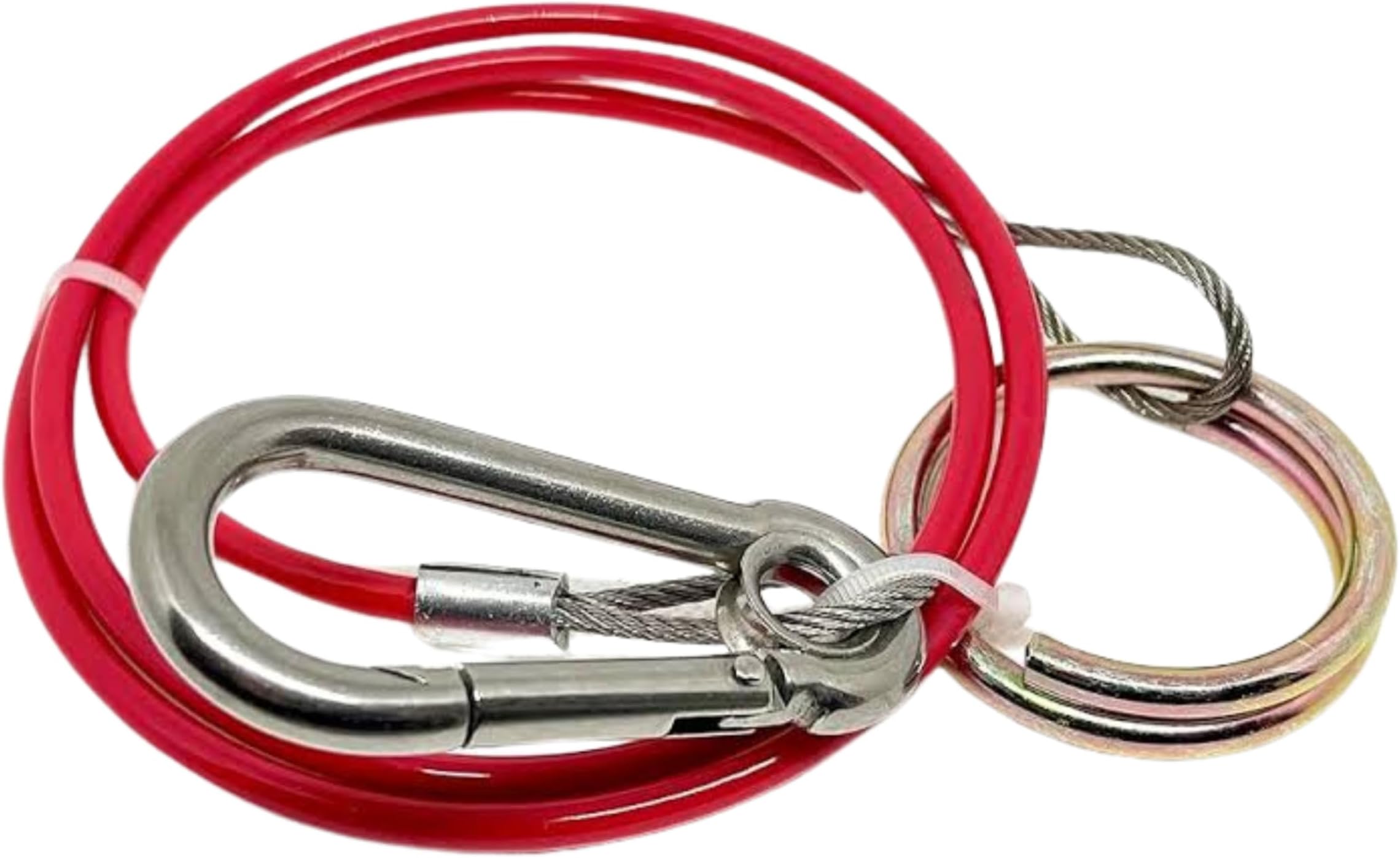 Double Dragon Heavy Duty Trailer Caravan Breakaway Break Away Cable, Durable, Williams Caravan Horsebox Boat Plant Coupling Safety Cable, Burst Ring, 1M Stainless Steel Cable, Pull-off Force ≥ 400kg