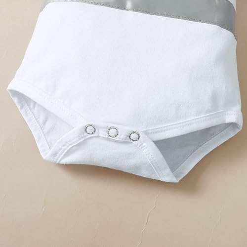 Miniatura 6 de IDOPIP Traje de bautizo para bebé niño, traje de bautizo, con corbatín y tirantes, pantalones para primer cumpleaños, boda, fiesta, esmoquin