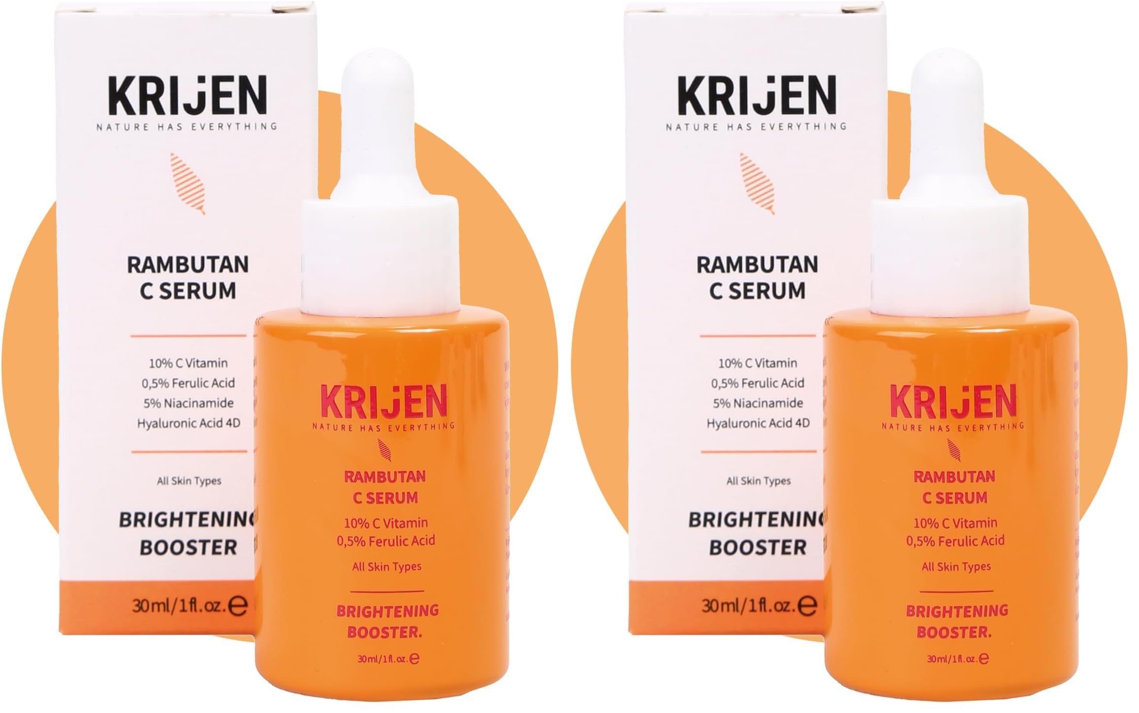 Krijen Rambutan C Vitamin Canlandırıcı Serum (2 paketi)