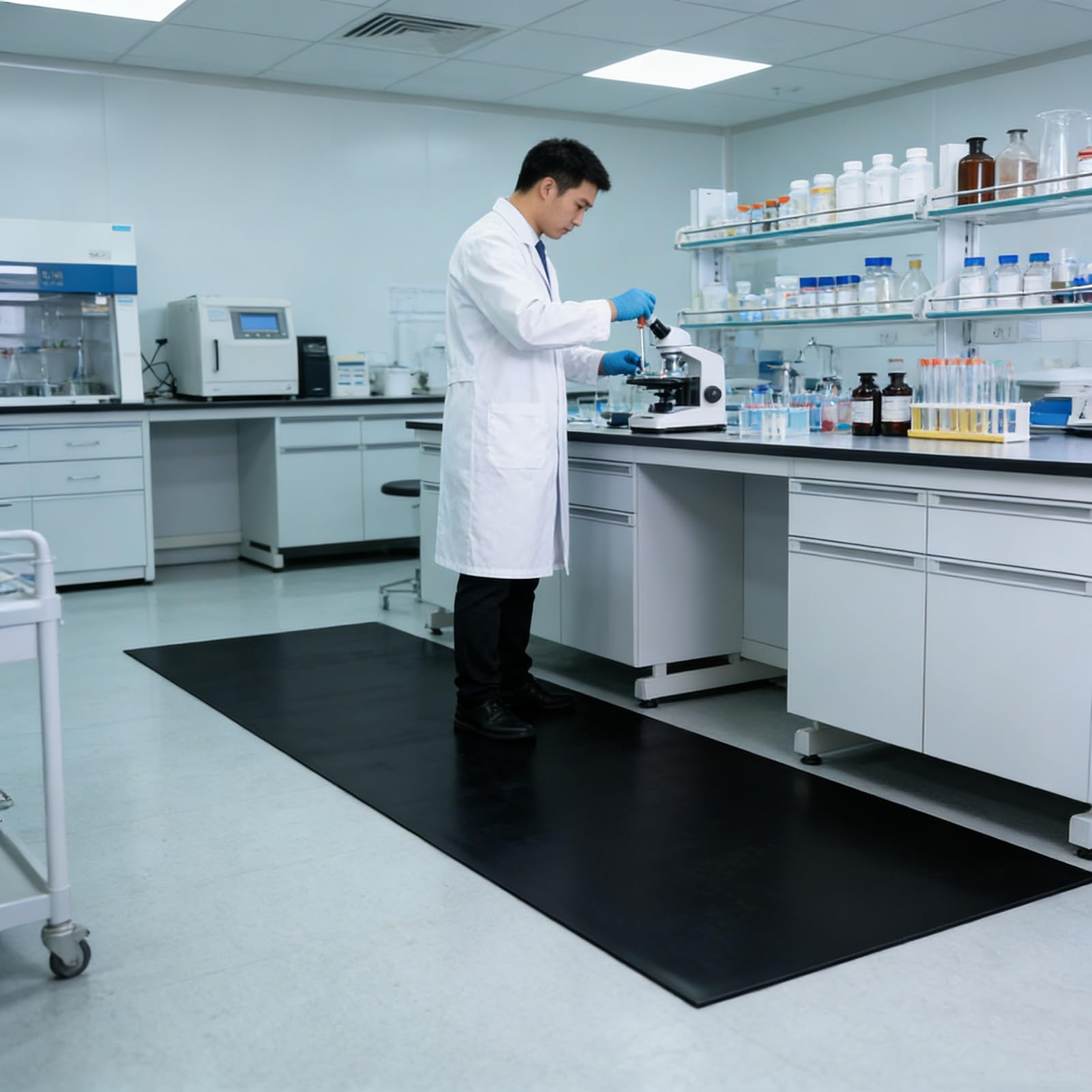 Tappetino antistatico per riparazione elettronica, protezione ESD antiscivolo per postazioni di lavoro da officina e laboratorio