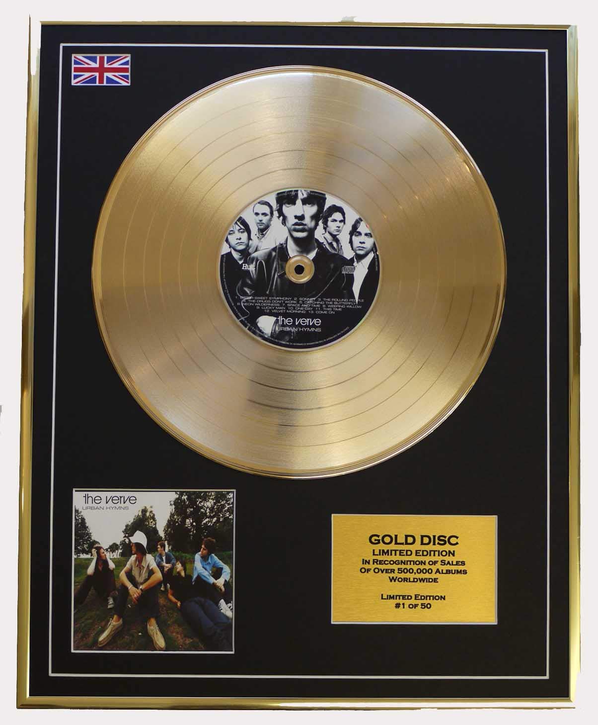 The Verve/EDITION LIMITEE/CADRE DISQUE D'OR CD ET VINYLE/'Urban Hymns'/(The Verve)