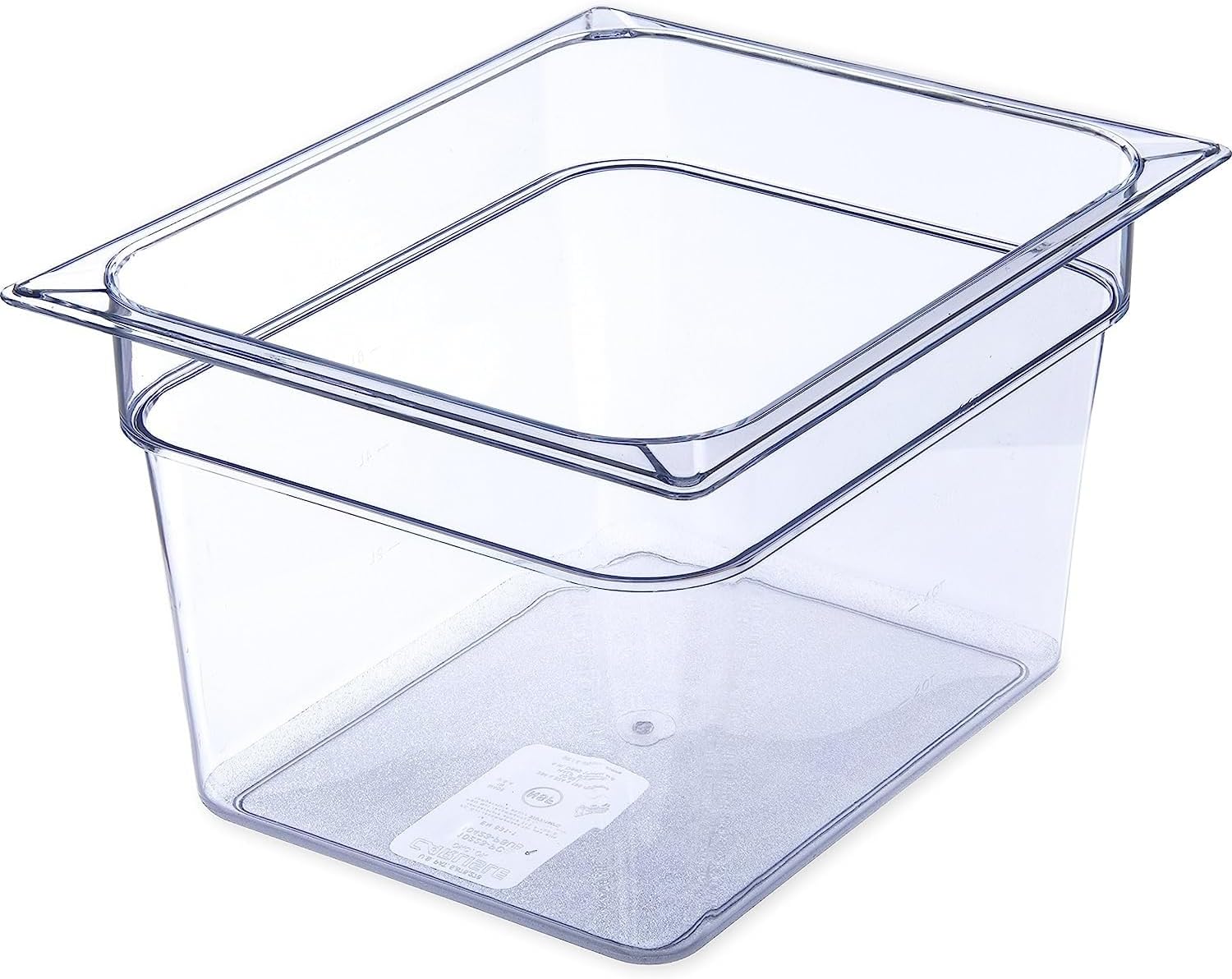 Soro Essentials- 1/2 Size 8" Deep Polycarbonate Food Pan Clear Color- Commercial Hotel Pan Food Storage Containers for Fruits Vegetables Beans Corns Food Prep Kitchen Restaurant