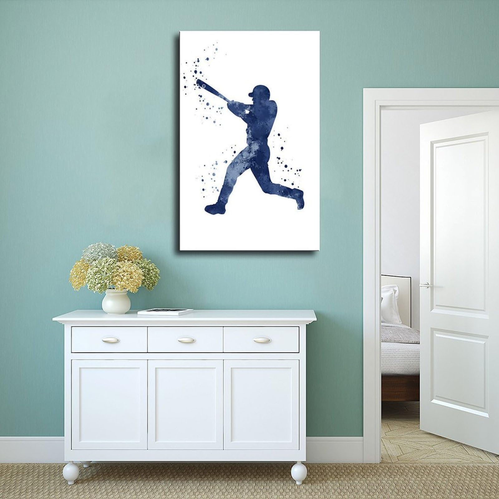 Dipinti decorativi a tema sportivo per camere dei ragazzi 3 poster su tela decorazione per camera da letto paesaggio ufficio camera da letto regalo decorazione 50,8 cm L x 76,2 cm W