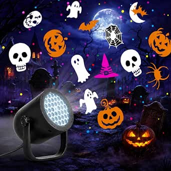 MAZYOYO Halloween LED Projector Light, Black, USB Powered