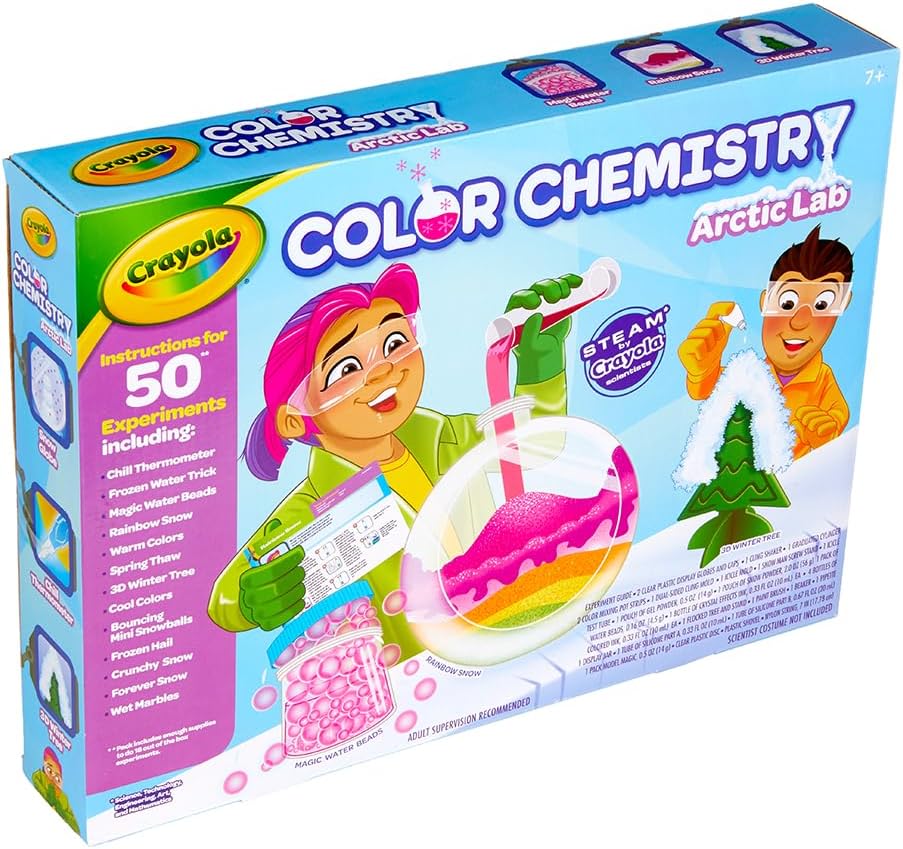 Crayola Arctic Color Chemistry Set for Kids, Steam/Stem Activities, Educational Toy, Ages 7, 8, 9, 10