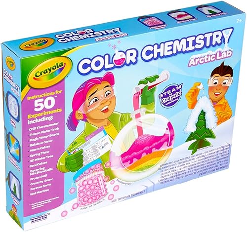 Miniatura 2 de Crayola Arctic Color Chemistry Set para niños, actividades de vapor/tallo, juguete educativo, edades 7, 8, 9, 10