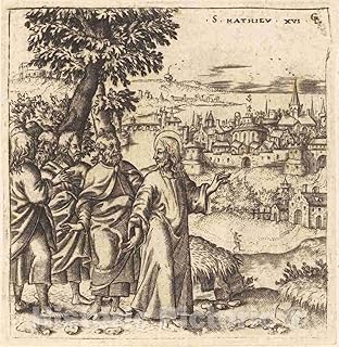 Art Print : Léonard Gaultier, Christ Admonishes His Disciples, c.1578, Historic Wall Décor : 24in x 24in