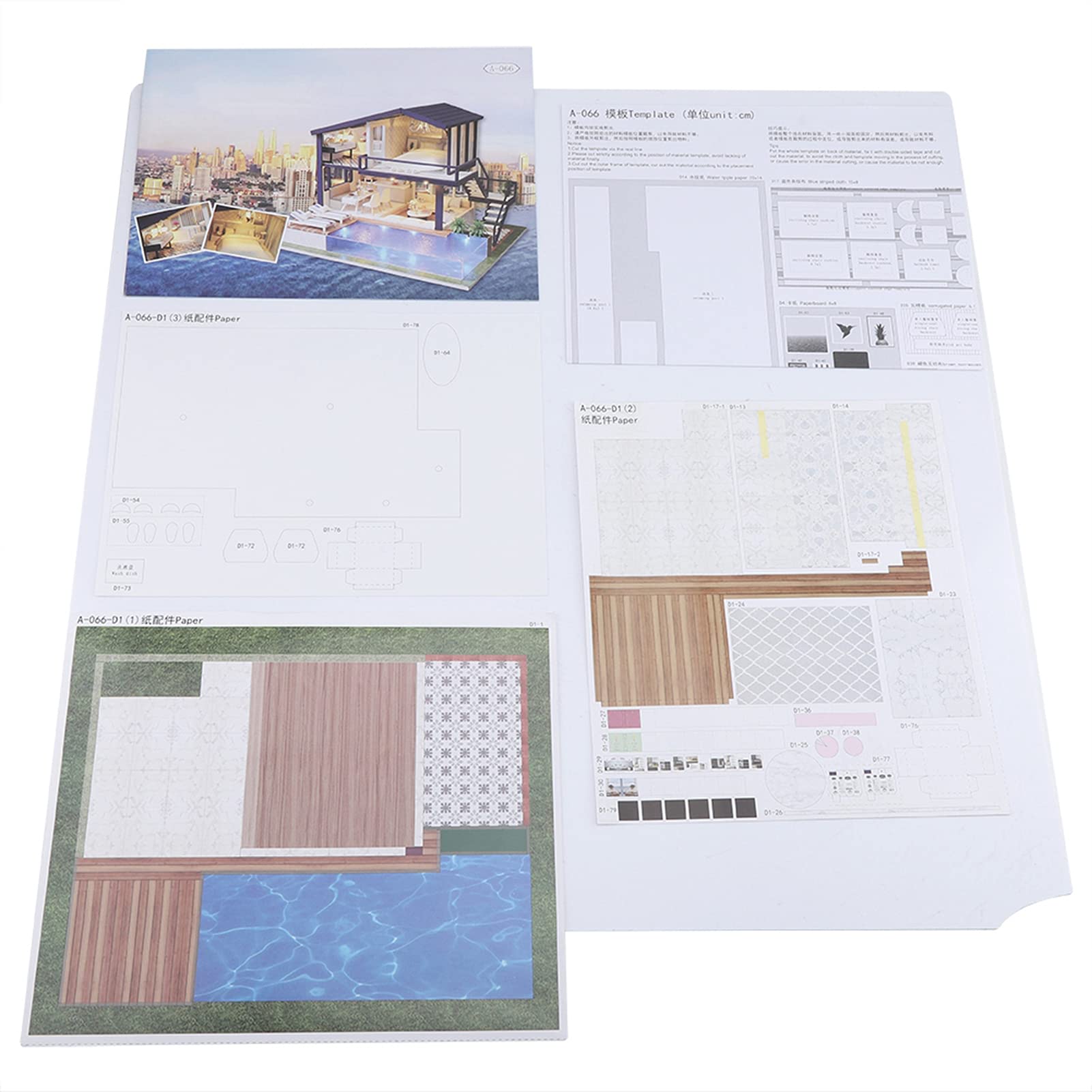 Modello di Puzzle 3D di Assemblaggio Fai-da-te di Casa in Legno in Miniatura con Luci a LED per Regalo di Decorazione Domestica (Appartamento del tempo)