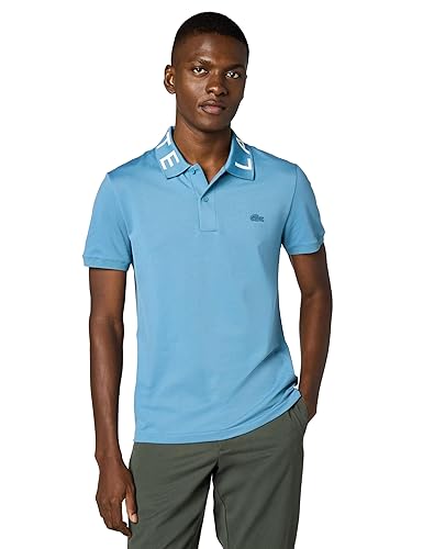 Lacoste Mens Slim Fit Jacquard Branded Polo Shirt