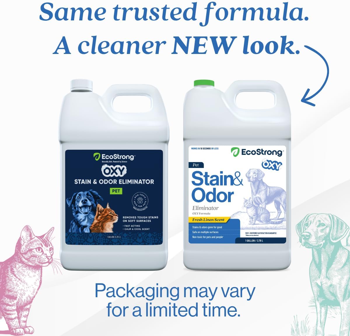 Oxy Pet Carpet Cleaner Spray | Pet Stain Remover for Pet Urine, Cat Pee, Dog Poop | Deep Spot Treating Action on Carpeting, Upholstery, Laundry, Pet Beds & More (128 Fl Oz)