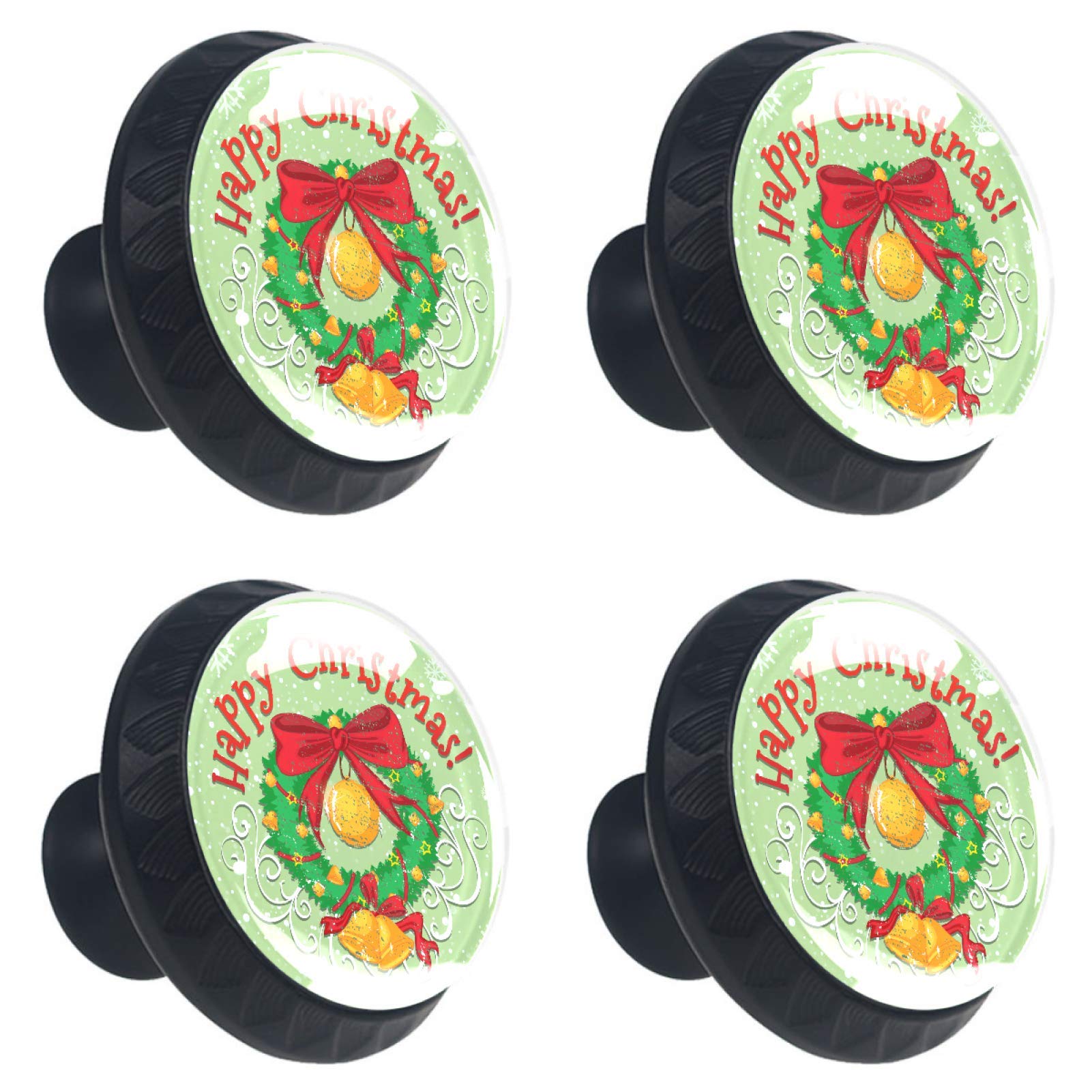Boutons ronds en verre vert pour relooker vos placards de cuisine