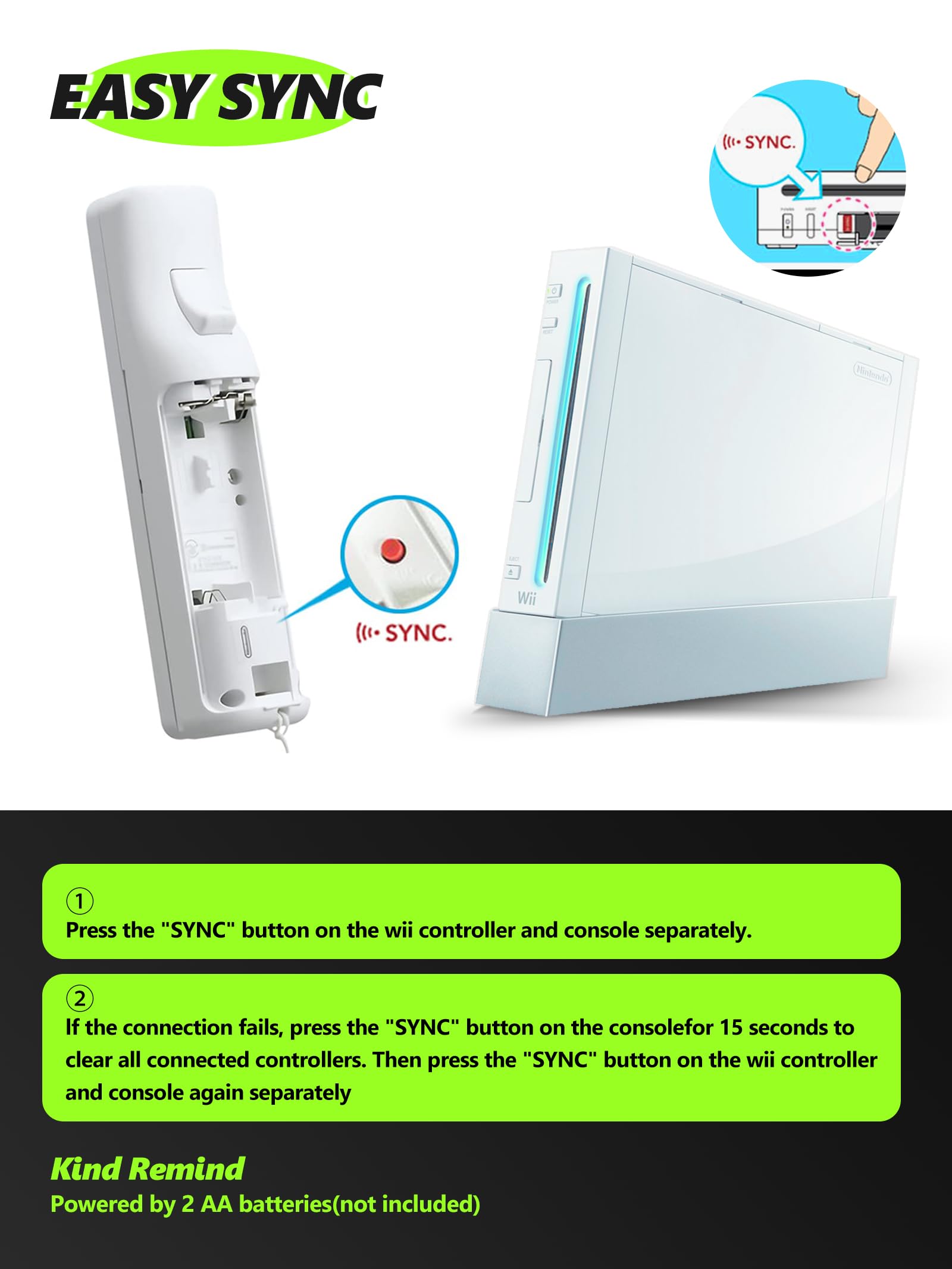 CLVIZCXOM (2 set / 8 pezzi!) Telecomando Twin Pack compatibile con console Nintendo Wii/Wii U: 2 telecomandi + 2 joystick analogici + 2 custodie + 2 bracciali, con Motion Plus (bianco e bianco)