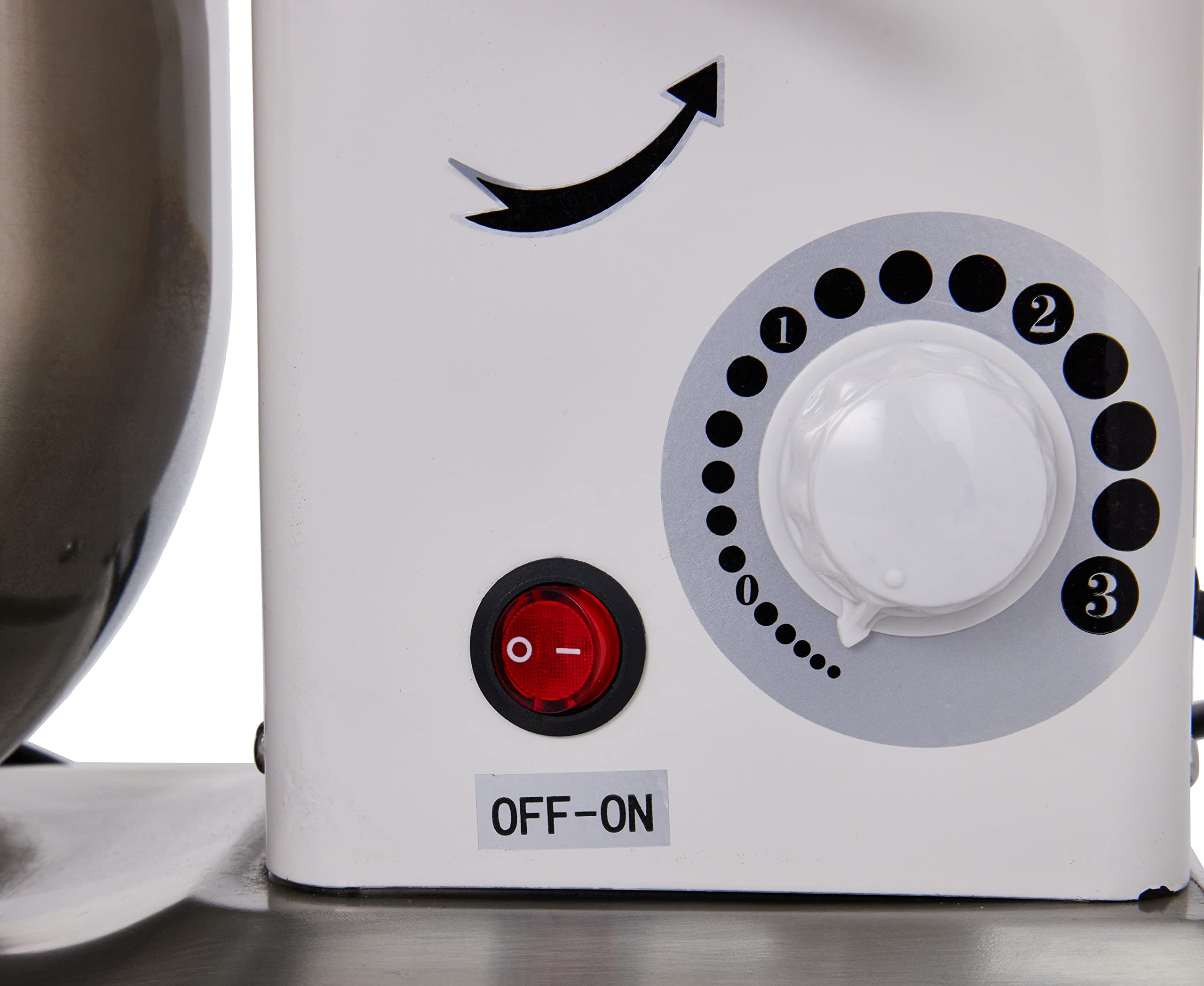 SARO FP 107 Batidora planetaria, incluye gancho amasador, batidor de varillas y batidor plano, recipiente de acero inoxidable, 7,5 l, velocidad continua, 0,5 kW