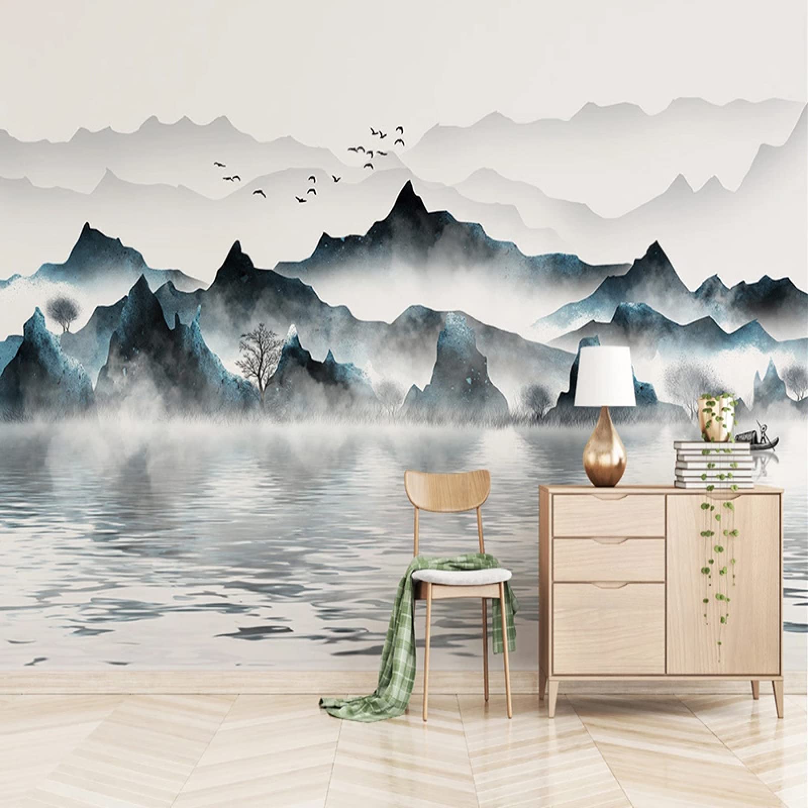 Fototapete Wasserfall 3D Effekt - Vliestapete Für Wohnzimmer Und TV Hintergrund 450x315cm