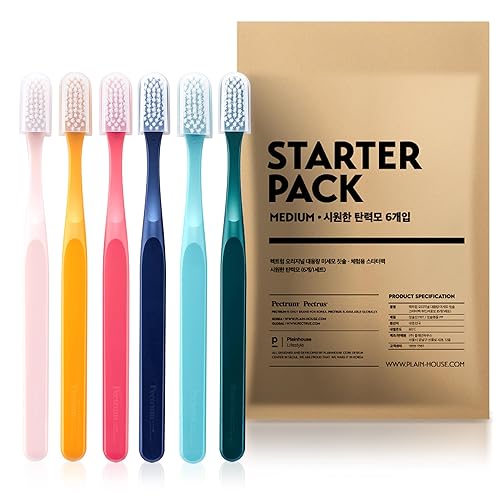 PECTRUS Cepillos de dientes manuales extra suaves para adultos, cabeza de tamaño regular, paquete reciclado, cepillos de dientes ultra suaves para