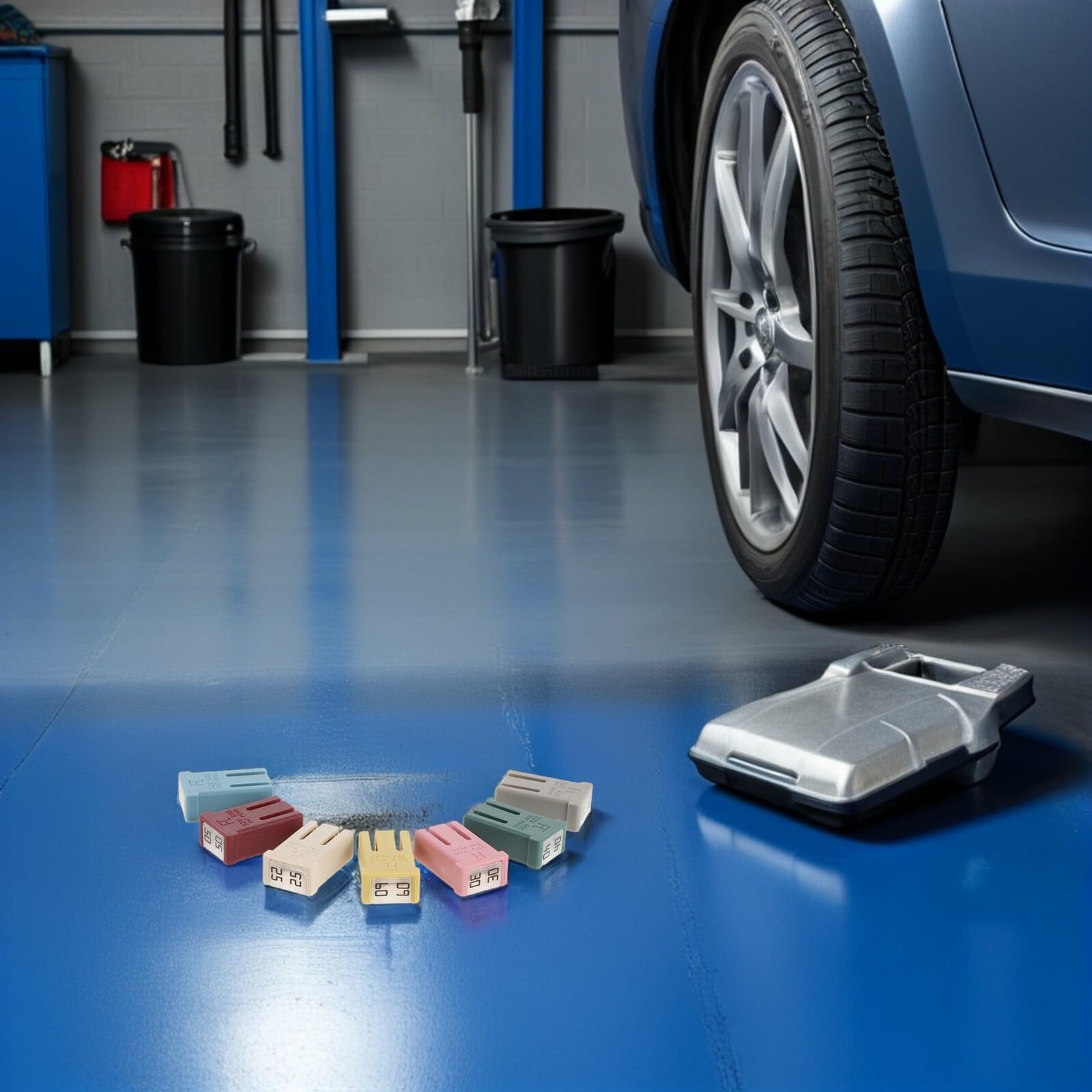 MAGICLULU 18pezzi Fusibili Micro per Auto Camion Camper e Imbarcazioni Kit di Mini Fusibili Quadrati Basso Profilo in Plastica per Sostituzione Rapida e Sicura di Accessori Elettrici