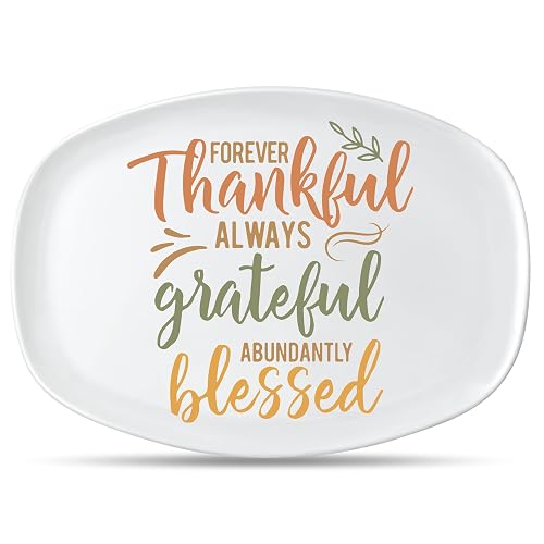 R HORSE Fall Thanksgiving Melamine Platter