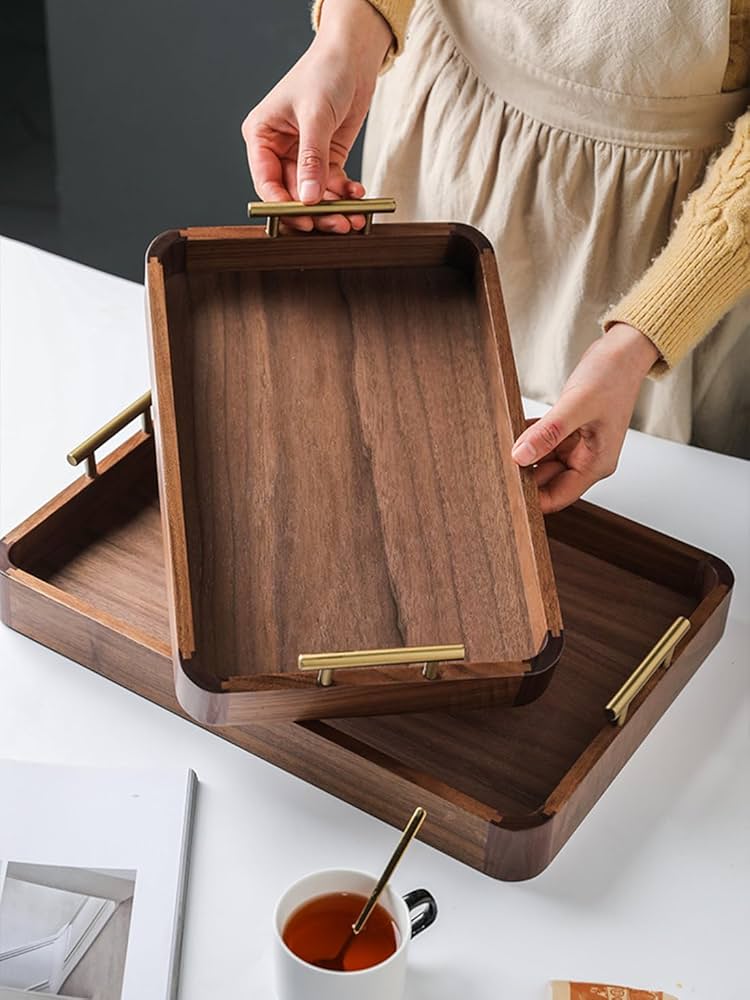 【Leonard】ドリンクトレー / ギャラリートレー　31cm Amazon｜TOMMYFIELD トレー お盆 トレイ 木製トレー おしゃれ