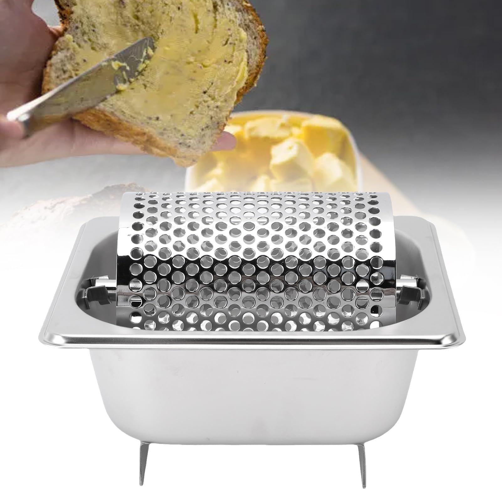 Edelstahl Butter Rad, Butter Spreader Roller für BBQ Camping Grill