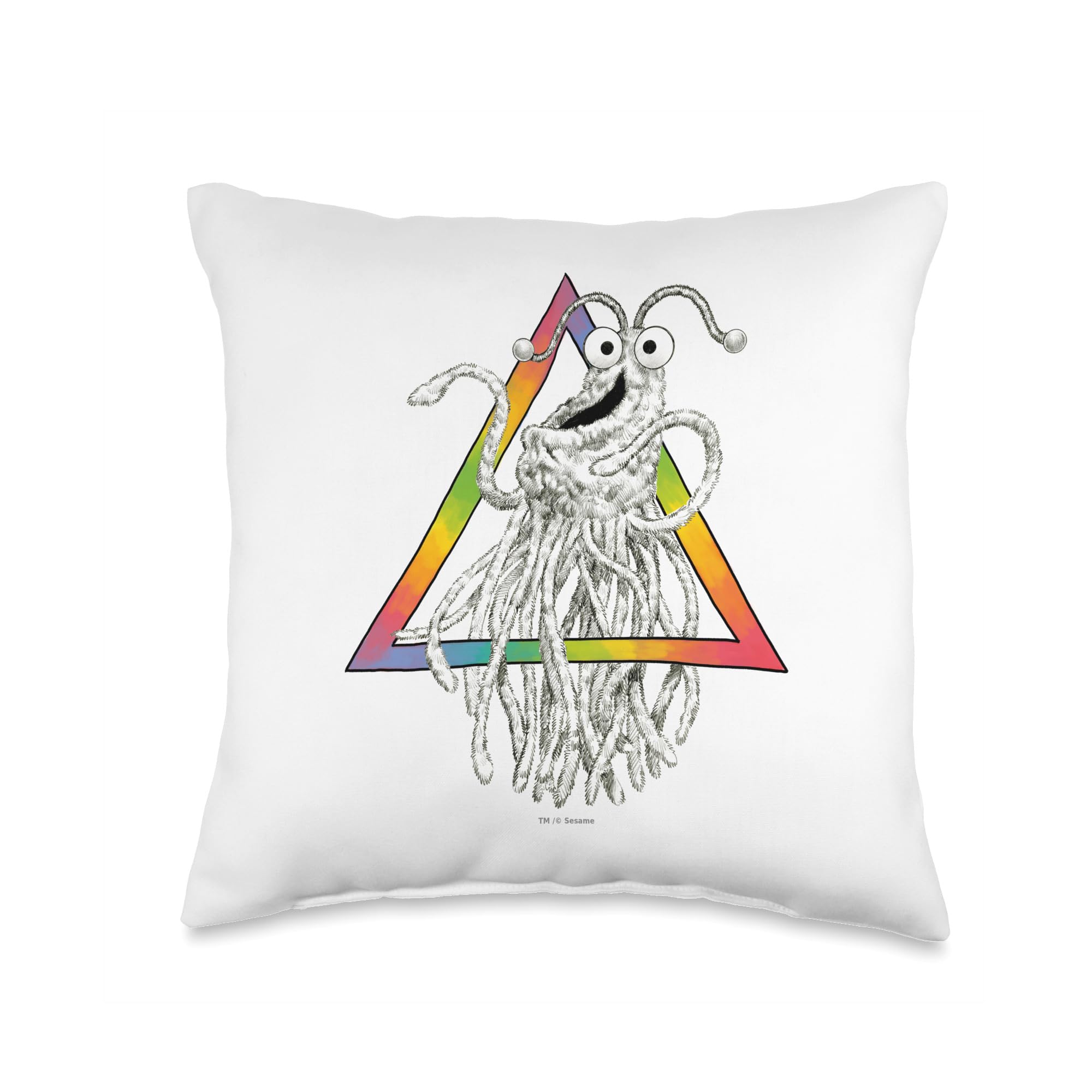 Coussin Sesame Street Yip Triangle pour égayer une chambre d'enfant