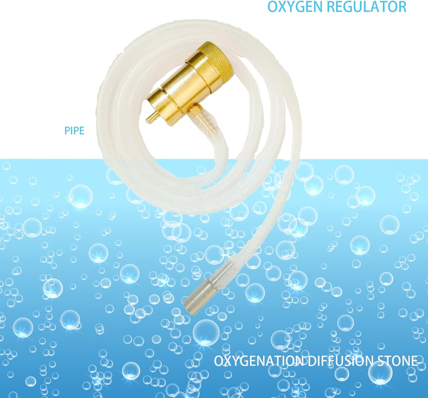 AOPANDA Oxygenation Kit Oxygen Regulator for Brewing, Oxygen Valve for Disposable Tanks This Valve for an H2O MAPP Bottle for Brewing Beer