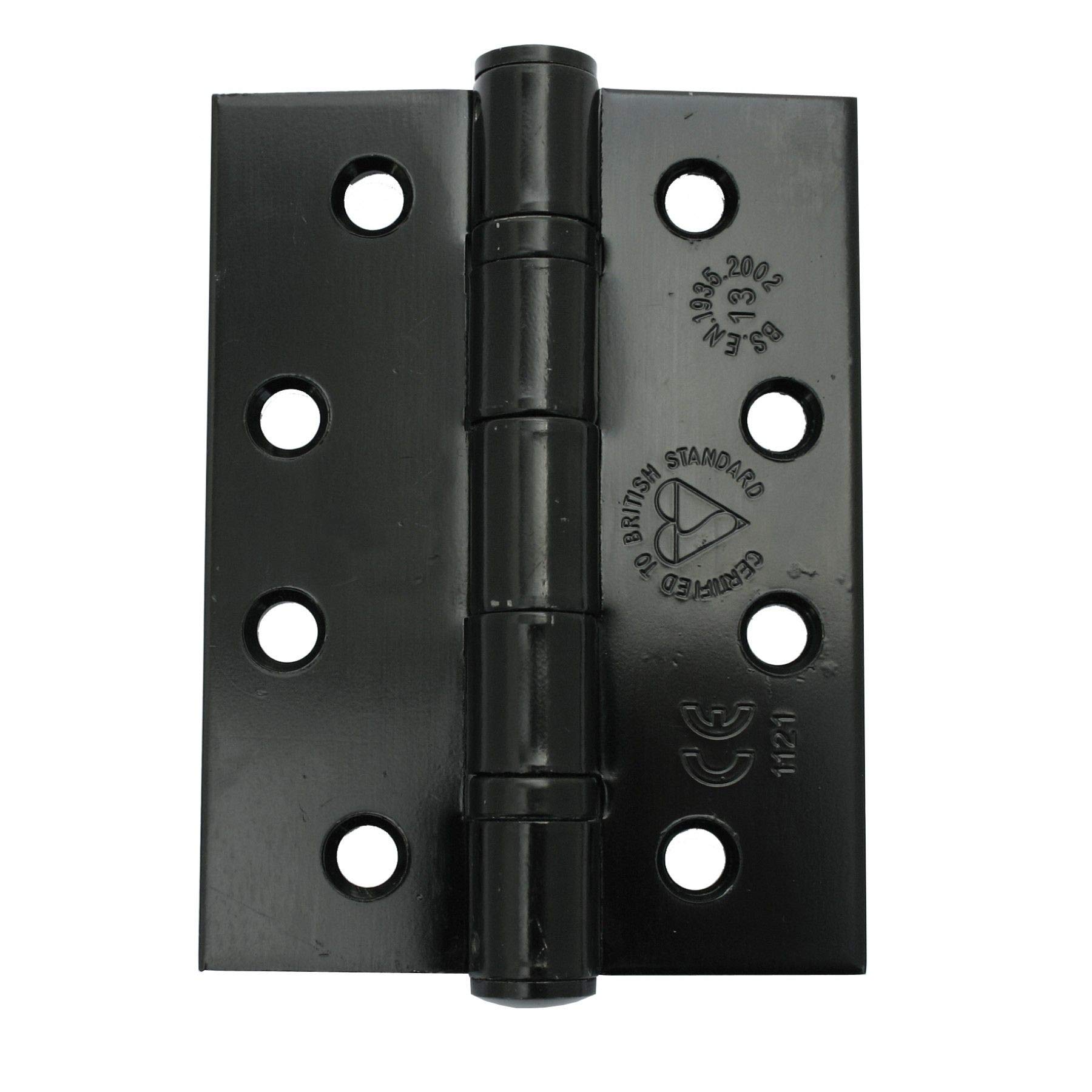 From The Anvil 4" Ball Bearing Butt Hinge - Stainless Steel - Black