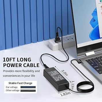 19.5V AC Adapter for Sony Bravia KDL-40 KDL-42 KDL-48 KDL-55 KDL-32 Series | KDL-40R510C KDL-40W650D KDL48W590B KDL55W650D KDL48W600B KDL-42W650A KDL-40W600B KDL-32W Smart LED LCD HD TV Screen Power