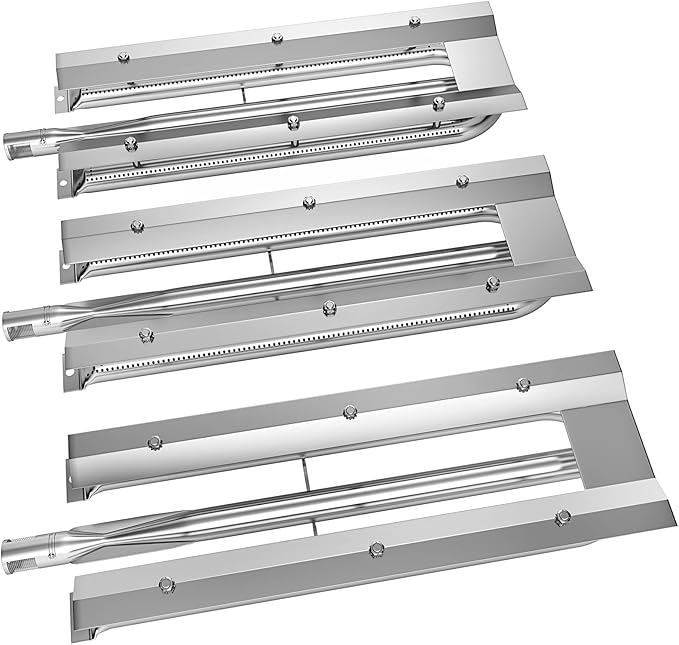 VEVOR Replacement U Burner, Stainless Steel Grill Burners, 3 Packs BBQ Burners