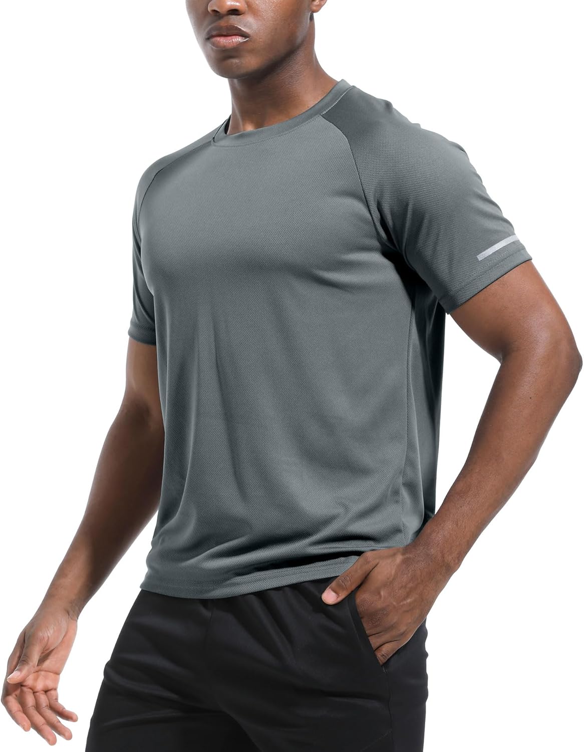 Boyzn Men’s Sports T-Shirts Pack of 1, 3 or 5, Short-Sleeved Functional Running Top, Quick-Drying, Breathable Sports Shirt, for Summer Fitness, Training, Hiking, Running, Workout, Bodybuilding - Image 2