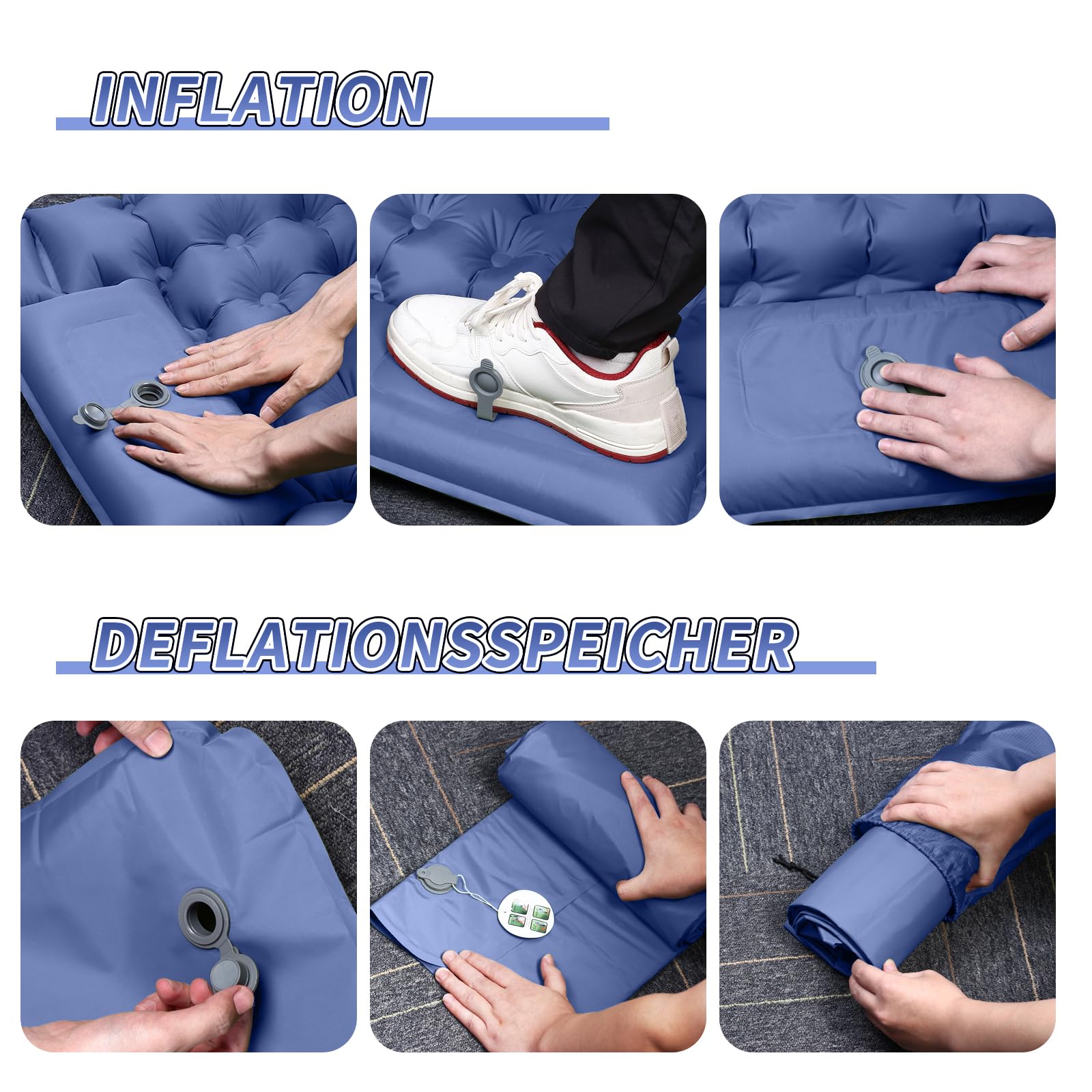 Matelas de camping autogonflant pour 1 personne - Ultim Confort 200 x 70 cm - Quechua - Décathlon