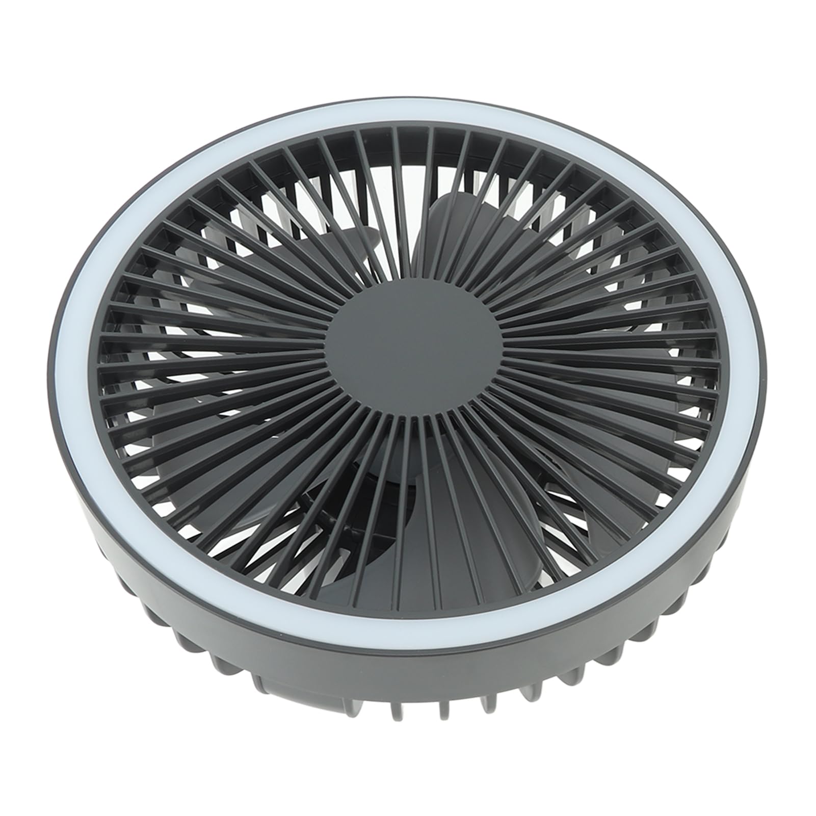 HEEPDD Ventilateur de Camping Portable, Matériau ABS, Ventilateur Rechargeable avec Batterie 10 000 MAh et Lumière LED pour Activités de Plein Air et Camping