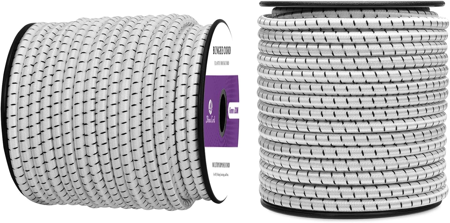 Abma Cord Elastic Shock Cord 100 Stretch Bungee Cord Ø 4mm, 5mm, 6mm