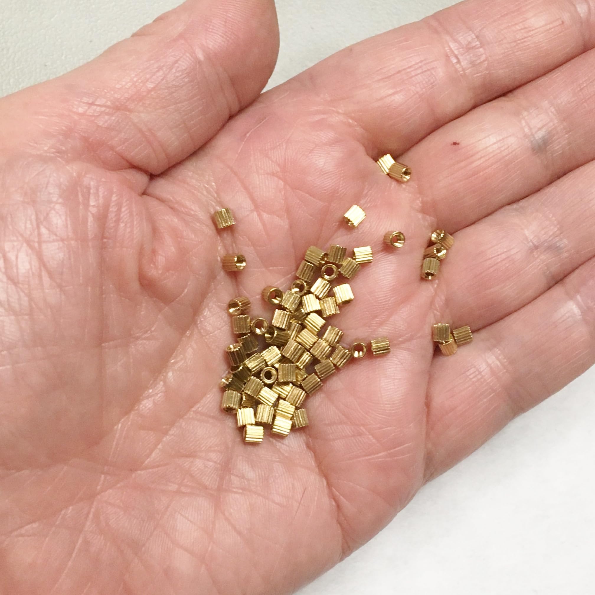 M01289-50 MOREZMORE 50pc Brass Joint Tension Regulators M2x3mm for Ball and Socket Stop Motion Puppet Armature Humanly Posable Armature Parts HPA