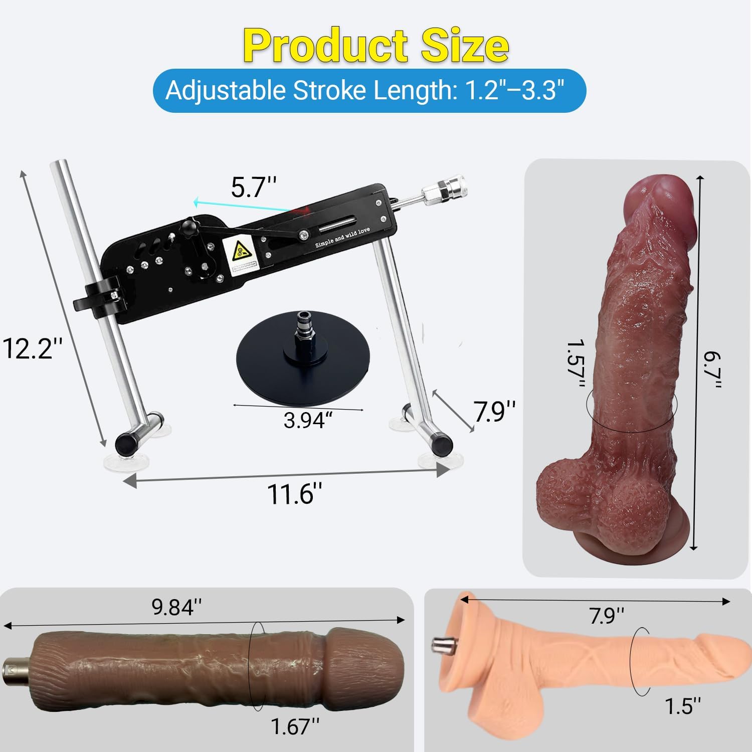 Sex Machine Automatic Thrusting Machine with 18 Variable Speeds,Dildo Machine with Remote and APP Control,Powerful Automatic Sex Machine Thrusting Dildos for Women