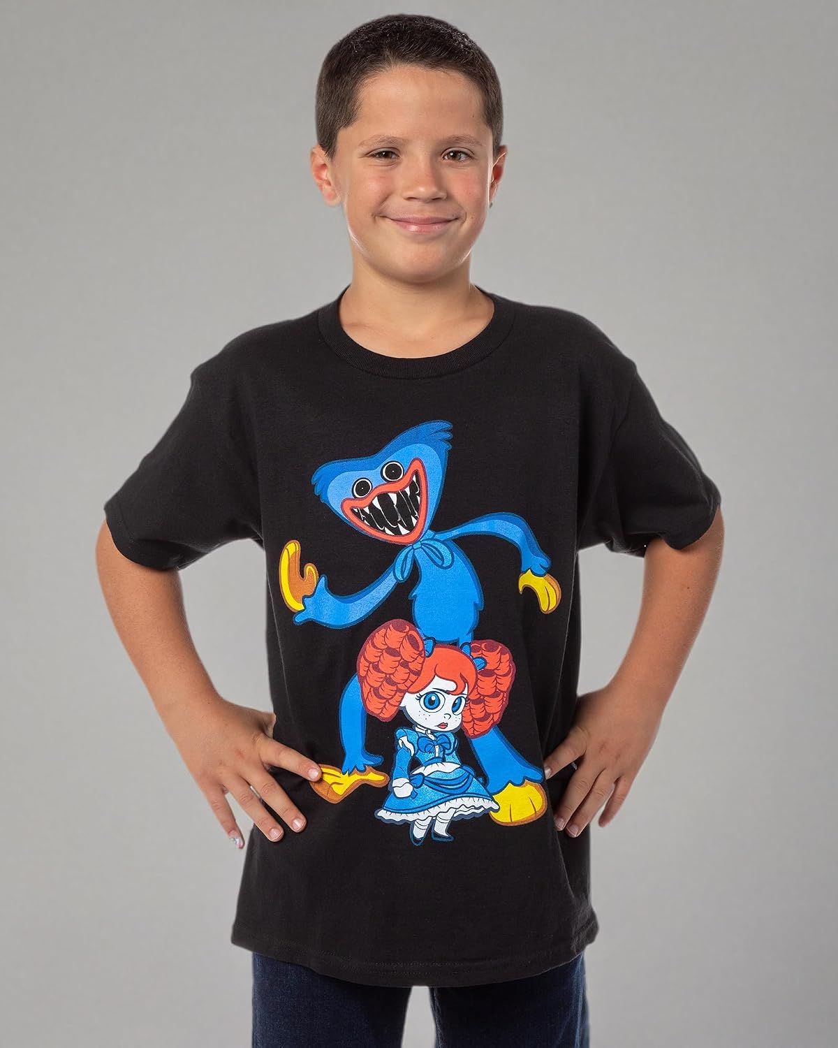 Mad Engine Poppy Playtime Boys' Poppy and Wuggy Character Graphic T-Shirt