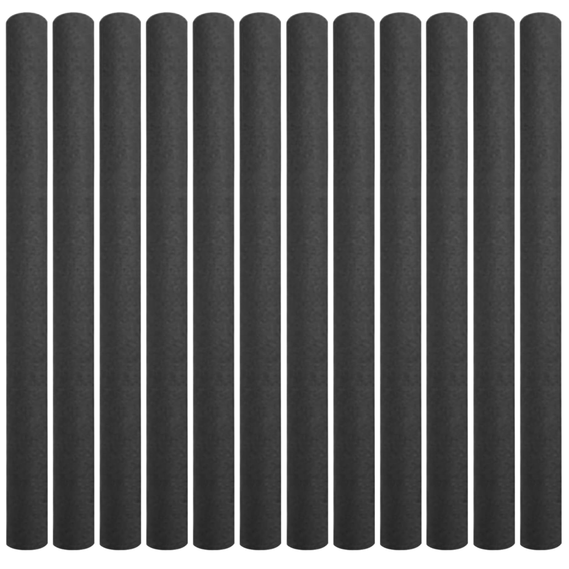 Licsaliwe 35 Inch Trampoline Pole Covers, 12-Pack Waterproof PE Foam Replacement for Indoor & Outdoor Use(Black)