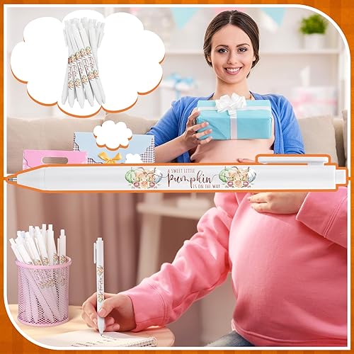 Miniatura 6 de Ireer 36 bolígrafos de regalo de baby shower para invitados, juegos a granel, para niños o niñas, bolígrafos retráctiles de tinta de gel, bolígrafos