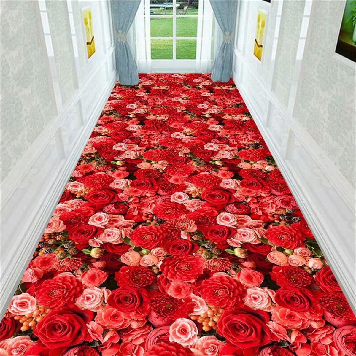 Tapis chambre gamer rouge et noir pour espace de jeu