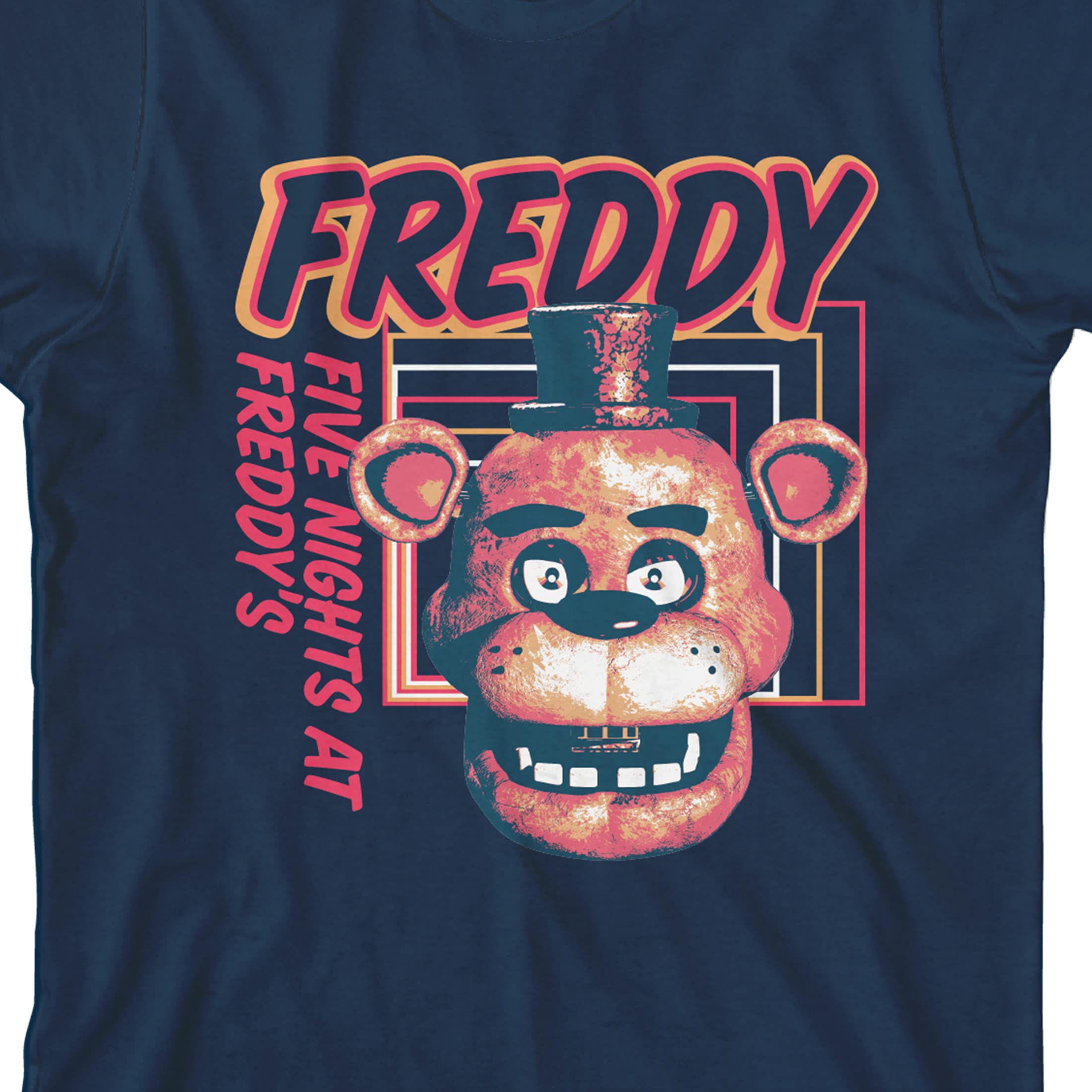 Five Nights at Freddy's Freddy Head, maglietta blu navy da ragazzo