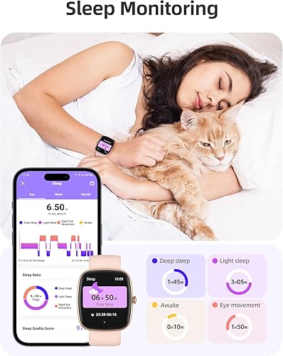 Miniatura 5 de Parsonver Reloj inteligente para teléfonos iOS y Android (respuestahacer llamadas), relojes de pantalla HD para mujeres, reloj de seguimiento de